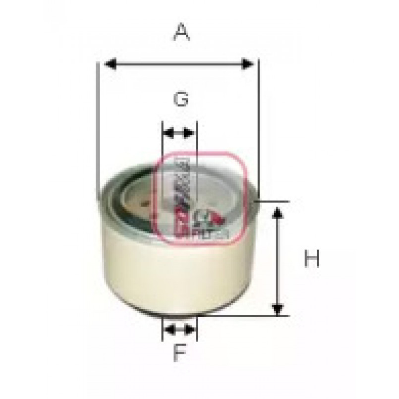 S 4138 NR SOFIMA Фільтр палива — фото товара