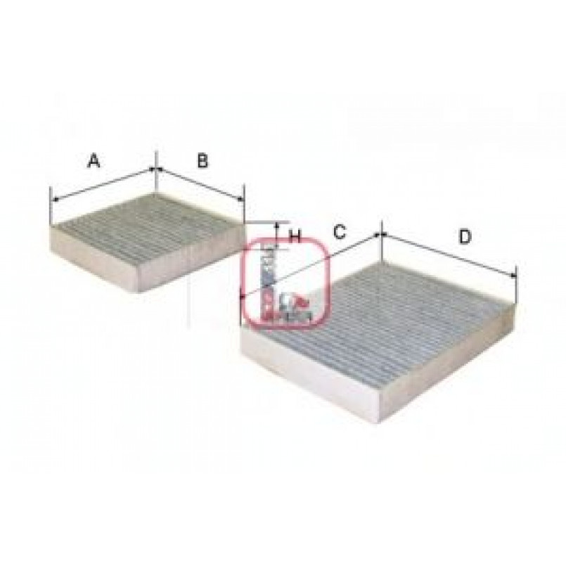 S 4164 CA SOFIMA Фільтр салону — фото товара
