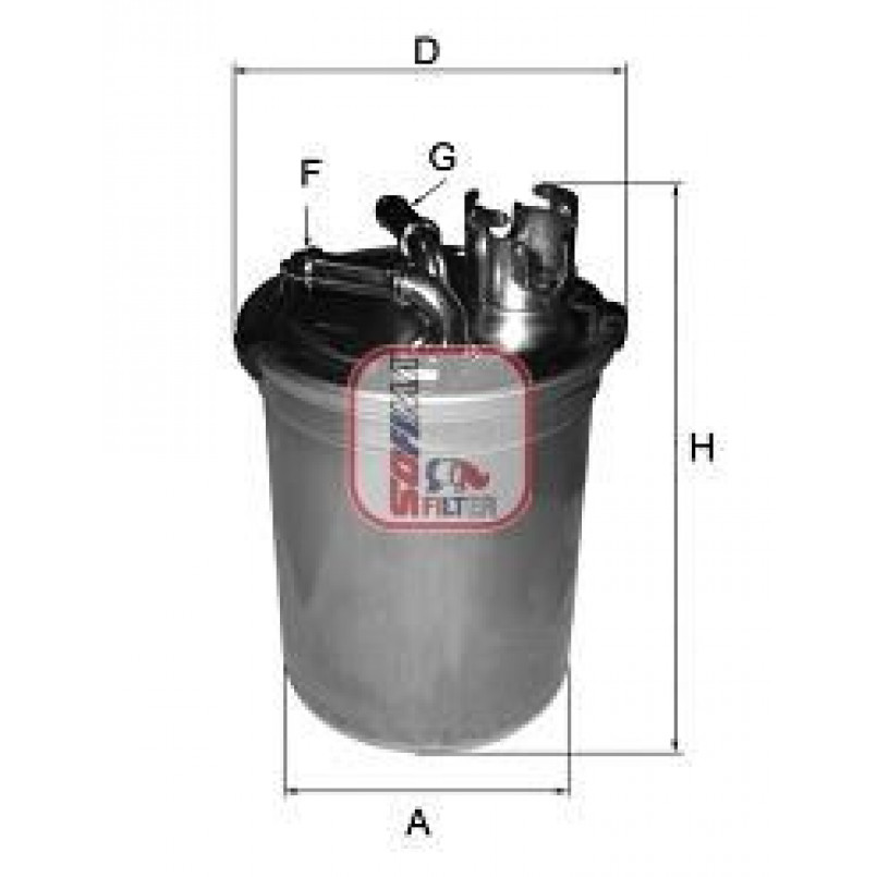 S 4451 NR SOFIMA Фільтр палива — фото товара