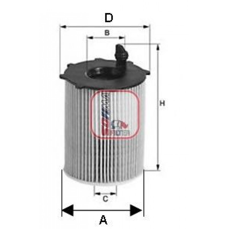 S 5141 PE SOFIMA Фільтр оливи — фото товара