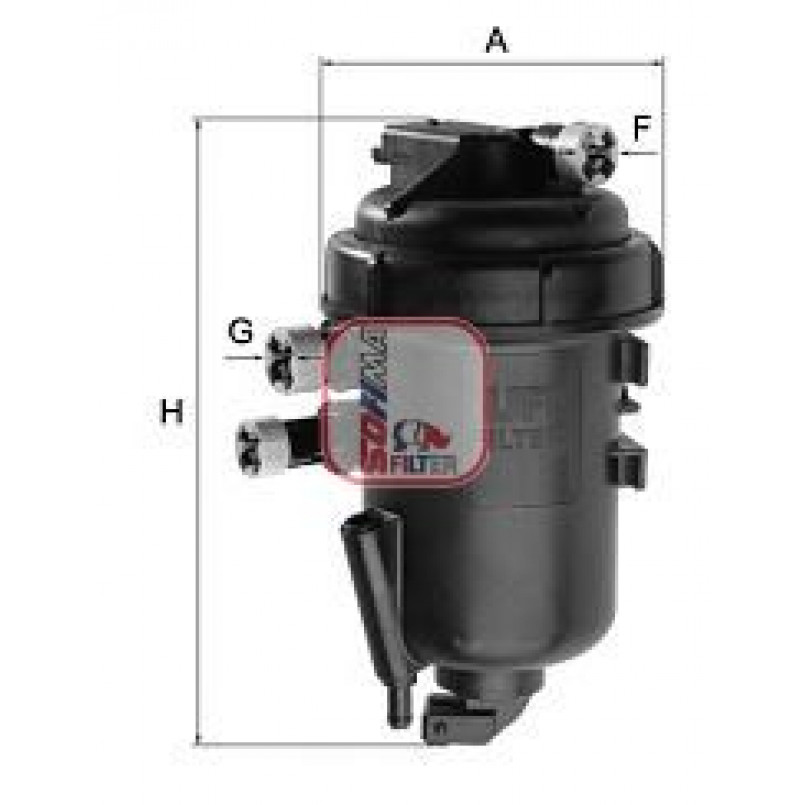 S 5163 GC SOFIMA Фільтр палива — фото товара