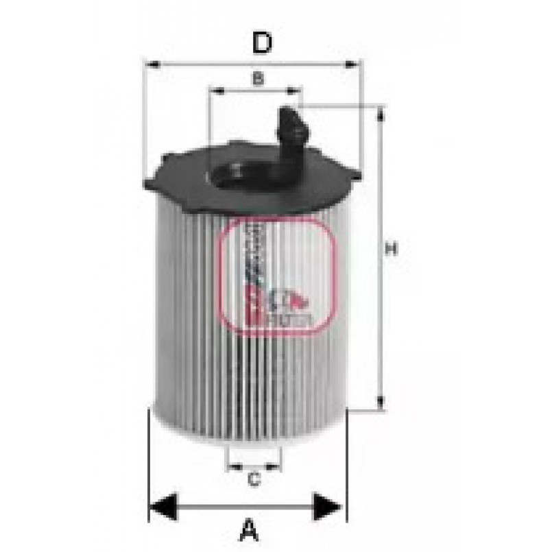 S 5167 PE SOFIMA Фільтр оливи — фото товара