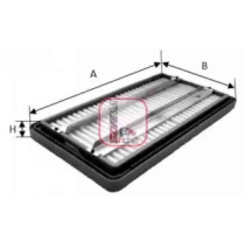 S 7266 A SOFIMA Фільтр повітря — фото товара