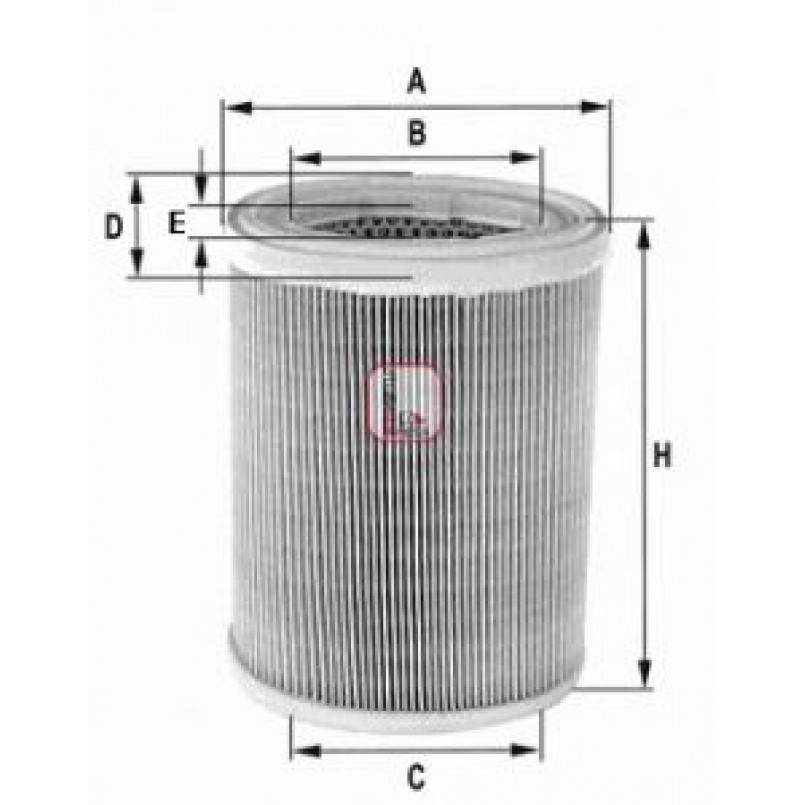 S 7606 A SOFIMA Фільтр повітря — фото товара