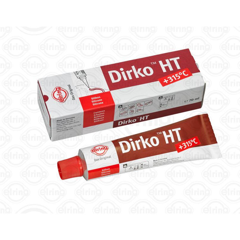 705.708 Elring Герметик Dirko HT (-60°C +315°C) 70мл (червоний) — фото товара №2