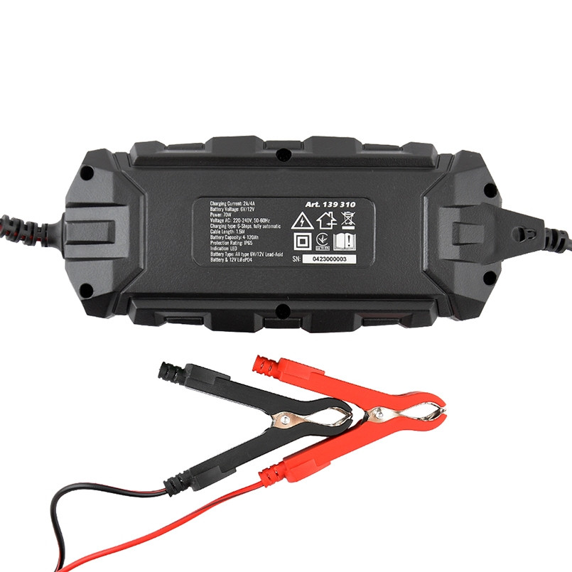 Зарядний пристрій АКБ WINSO PRO 8LEDs 4A, 6V/12V, 4-120Ah — фото товара №2