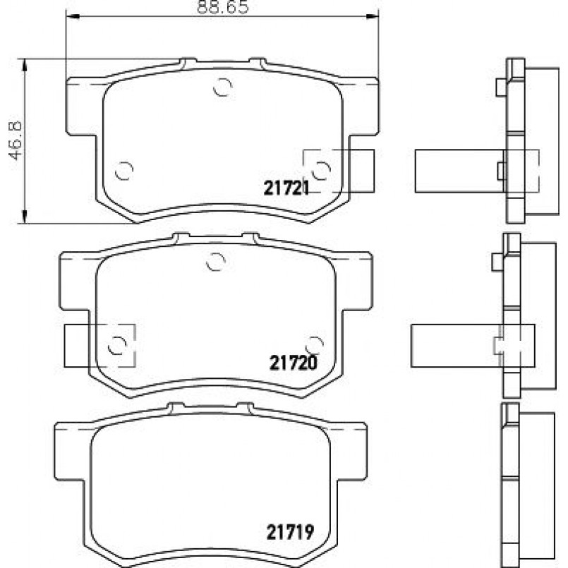 2171901 TEXTAR Гальмівні колодки до дисків — фото товара