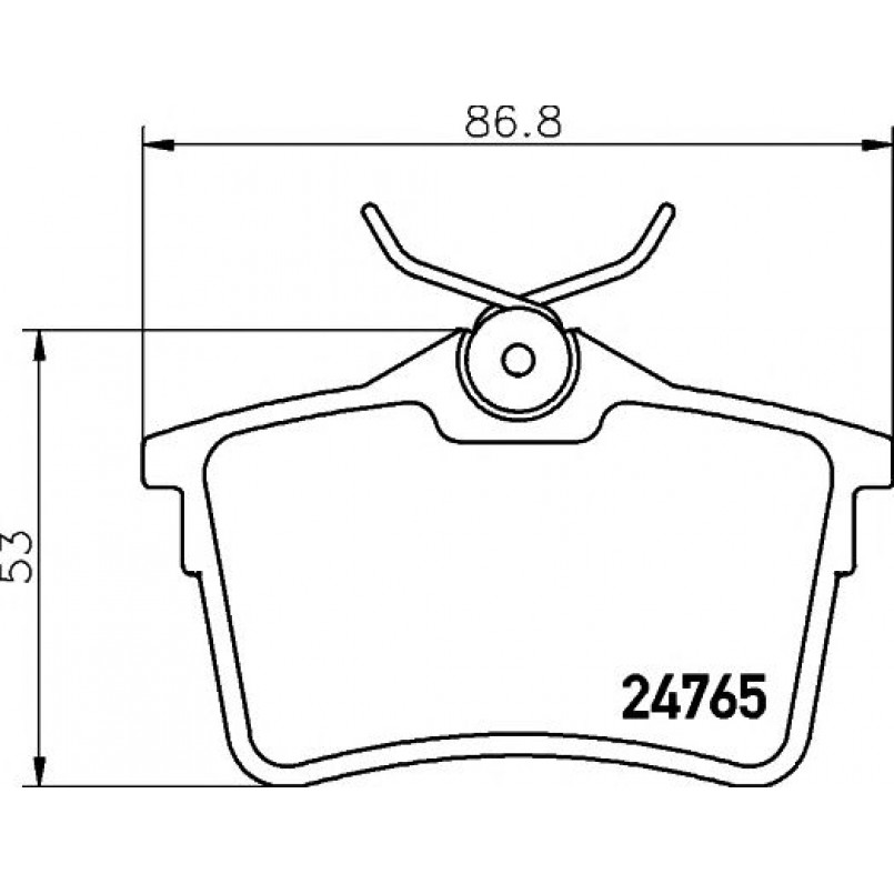 2476501 TEXTAR Гальмівні колодки до дисків — фото товара