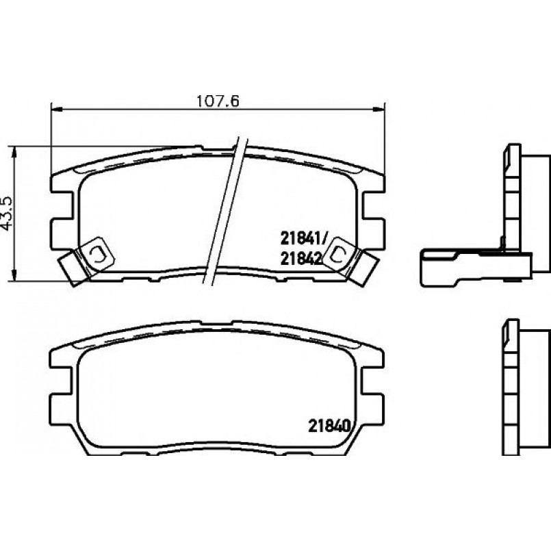 2184002 TEXTAR Гальмівні колодки до дисків — фото товара