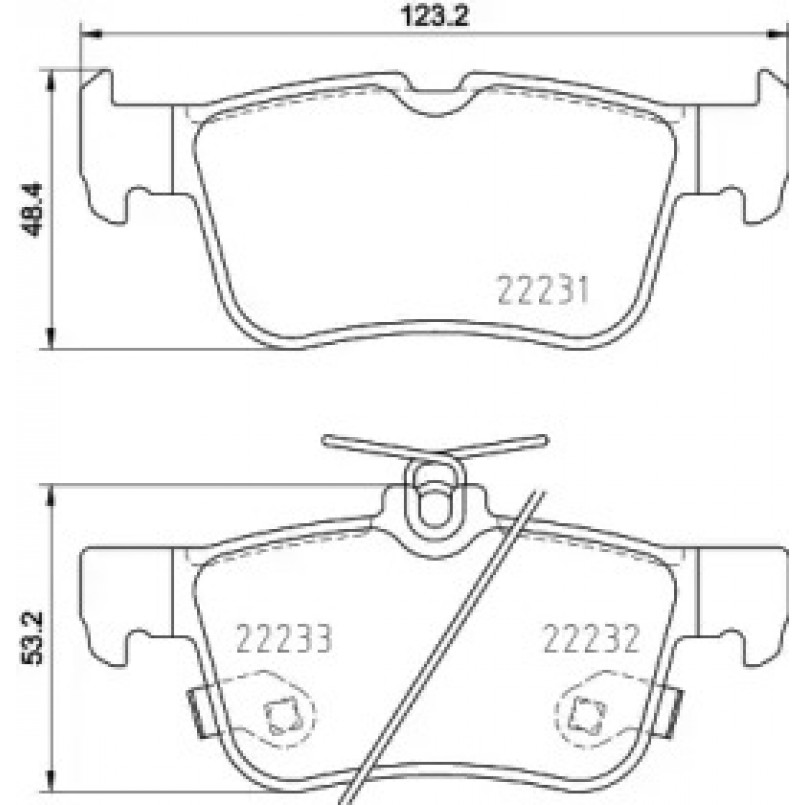 2223101 TEXTAR Гальмівні колодки до дисків — фото товара