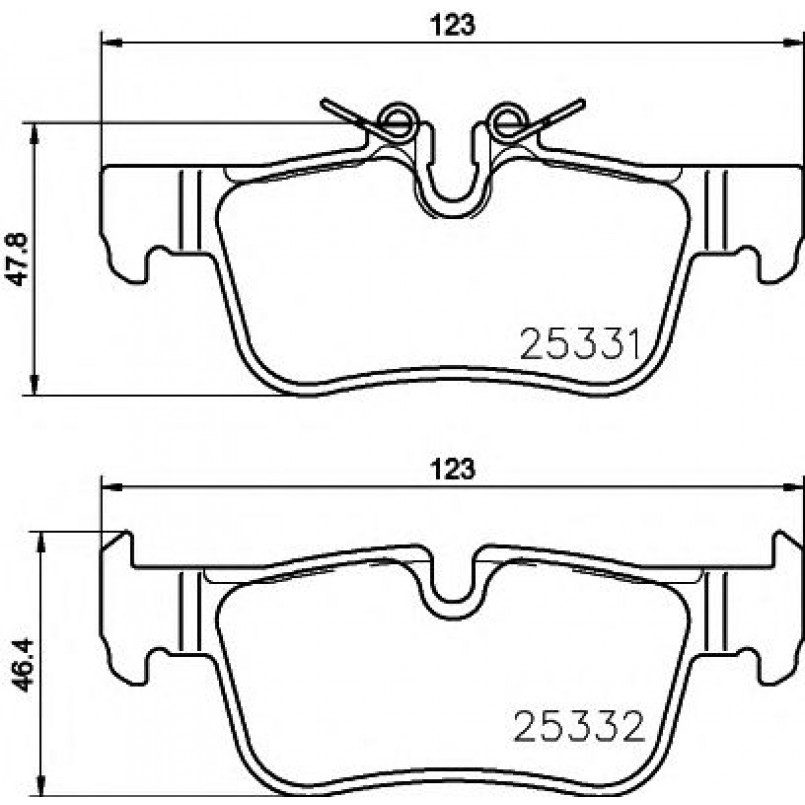 2533101 TEXTAR Гальмівні колодки до дисків — фото товара