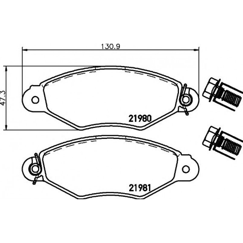 2198004 TEXTAR Гальмівні колодки до дисків — фото товара