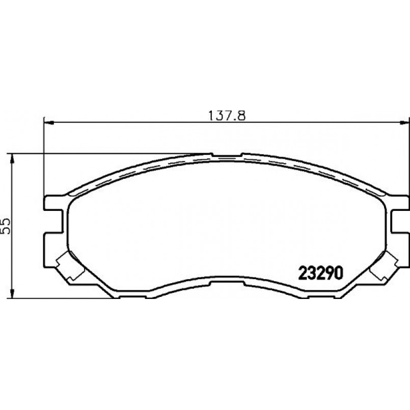 2329002 TEXTAR Гальмівні колодки до дисків — фото товара
