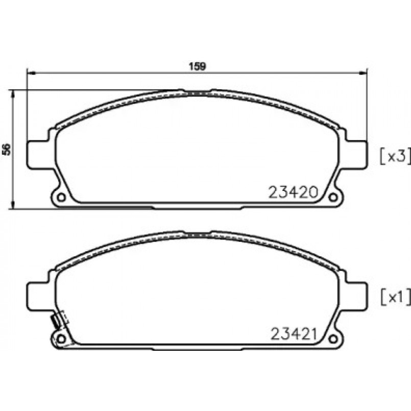 2342006 TEXTAR Гальмівні колодки до дисків — фото товара