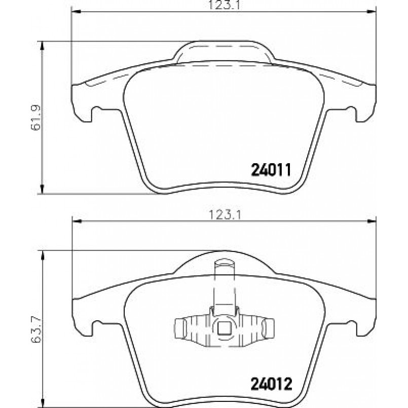2401101 TEXTAR Гальмівні колодки до дисків — фото товара