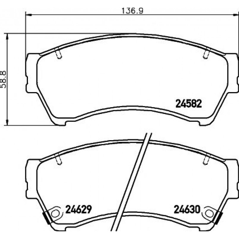 2458202 TEXTAR Гальмівні колодки до дисків — фото товара