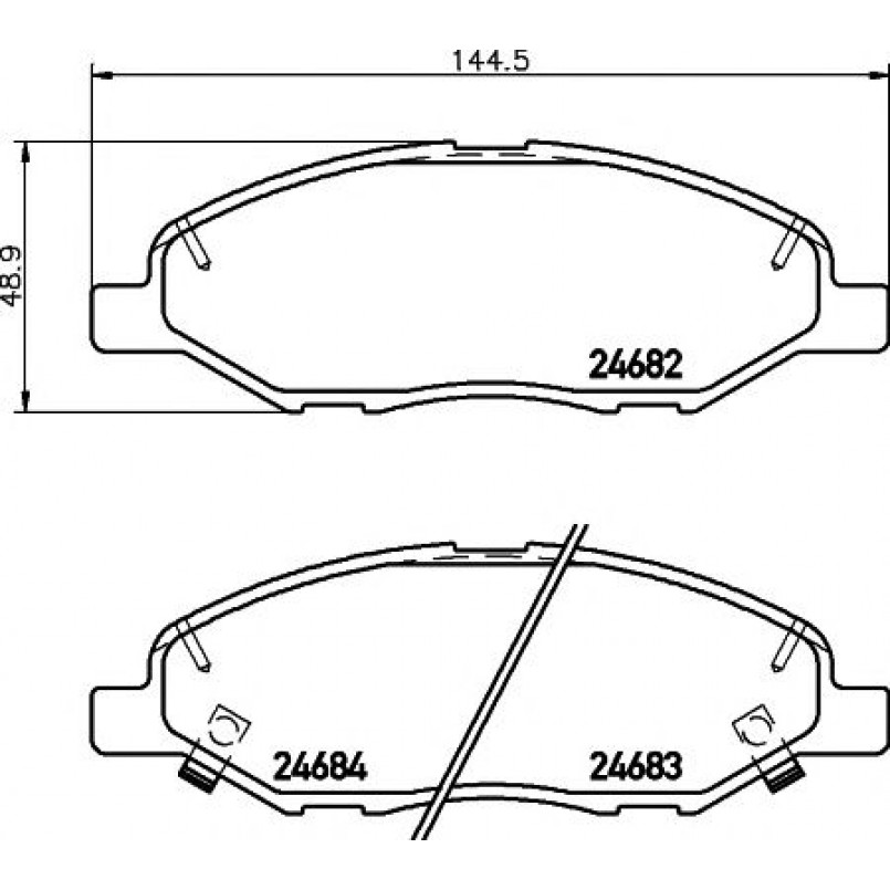 2468201 TEXTAR Гальмівні колодки до дисків — фото товара
