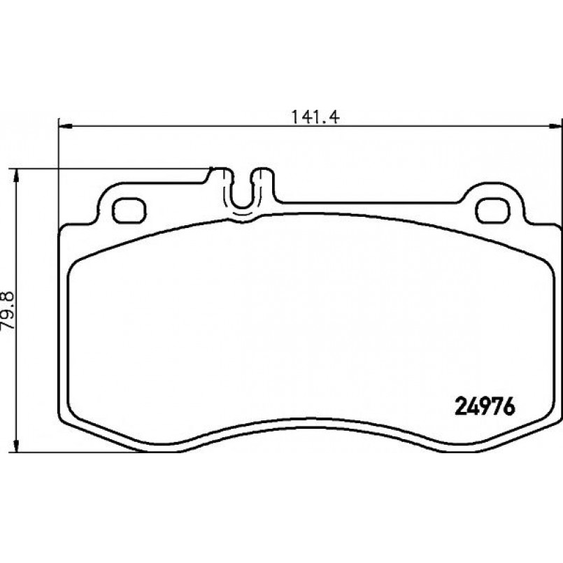 2497601 TEXTAR Гальмівні колодки до дисків — фото товара