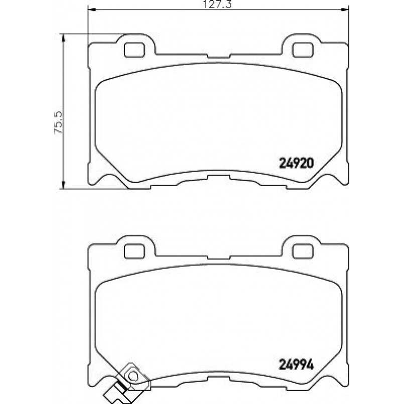 2499401 TEXTAR Гальмівні колодки до дисків — фото товара