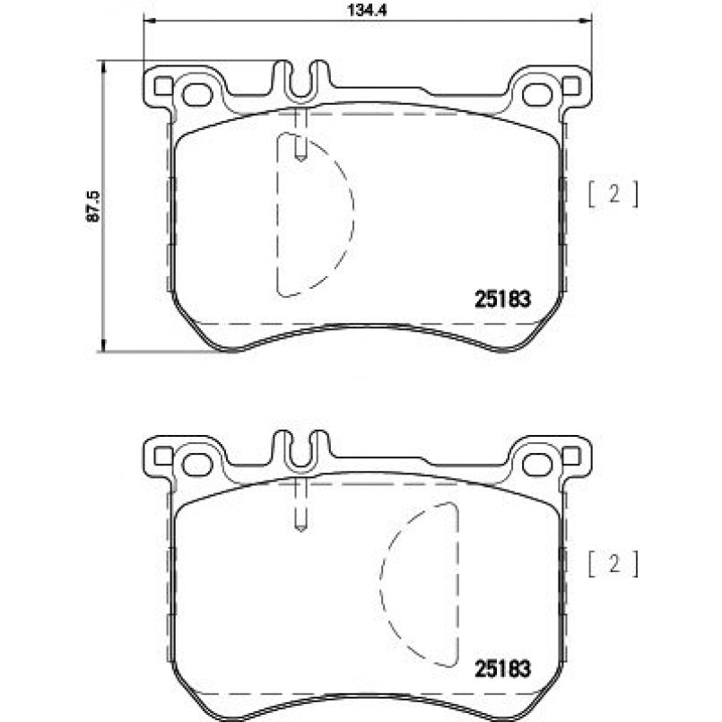 2518301 TEXTAR Гальмівні колодки до дисків — фото товара