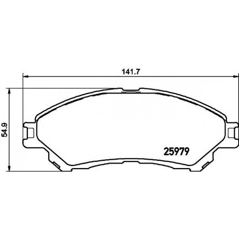 2597901 TEXTAR Гальмівні колодки до дисків — фото товара