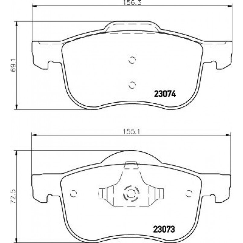 2307303 TEXTAR Гальмівні колодки до дисків — фото товара