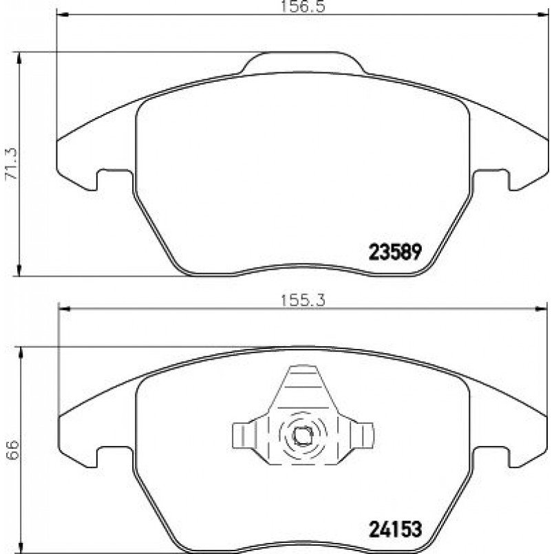 2358901 TEXTAR Гальмівні колодки до дисків — фото товара