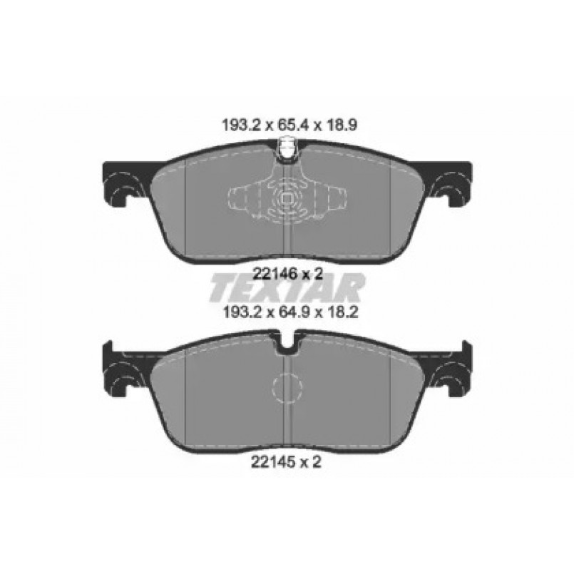 2214601 TEXTAR Гальмівні колодки до дисків — фото товара