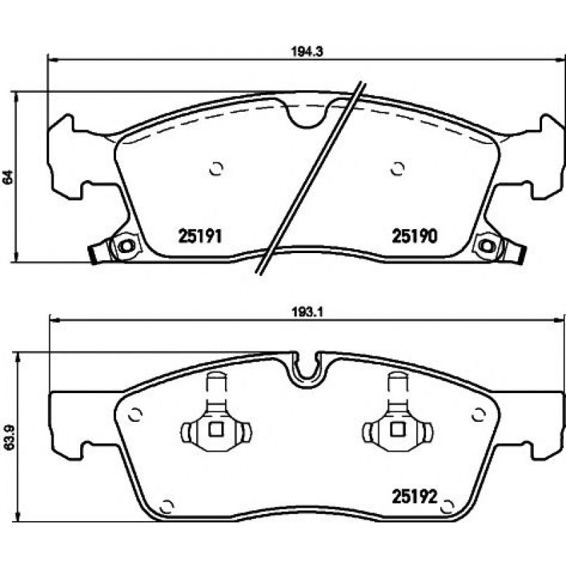 2519001 TEXTAR Гальмівні колодки до дисків — фото товара
