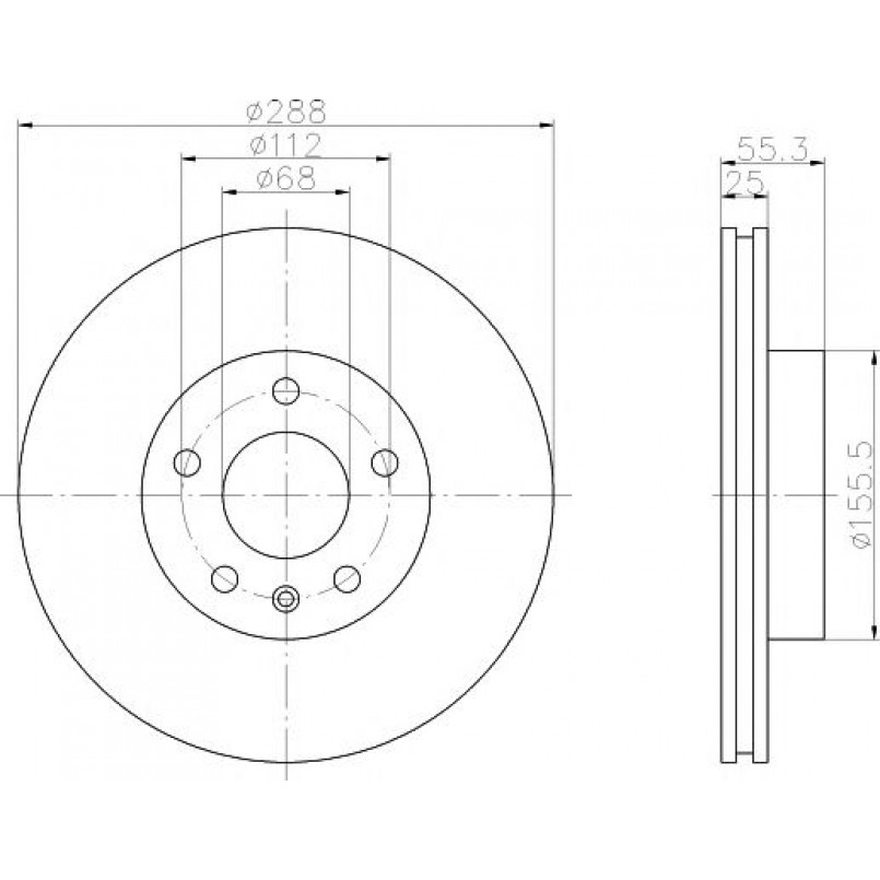 92074203 TEXTAR Диск гальмівний — фото товара