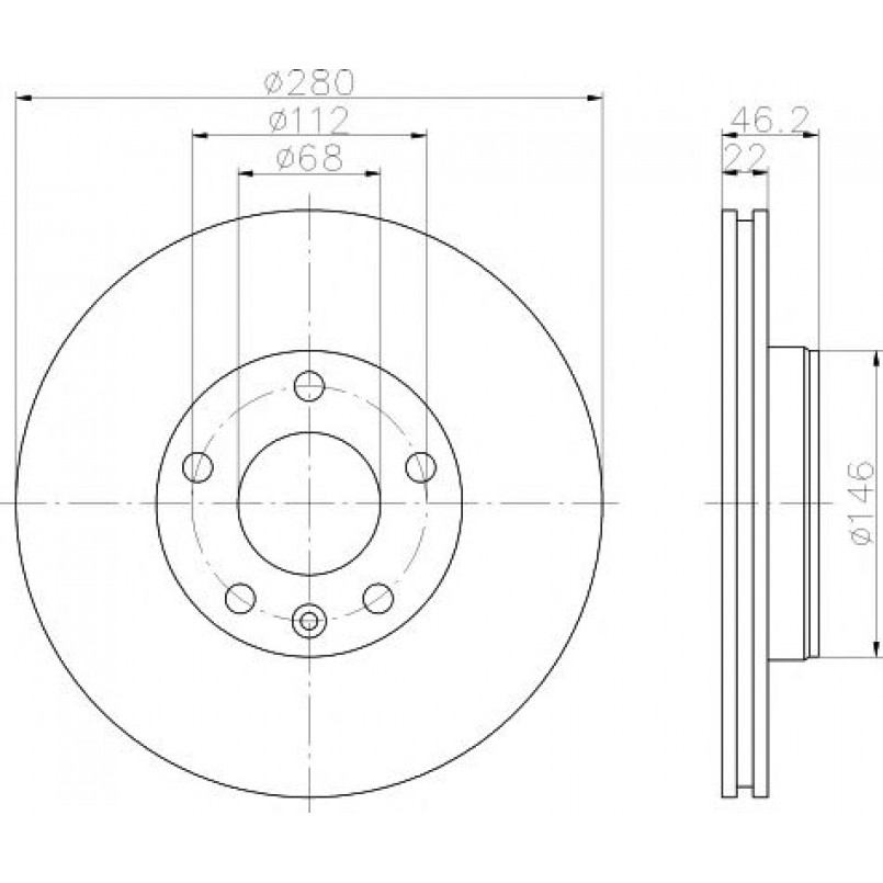 92083505 TEXTAR Диск гальмівний — фото товара