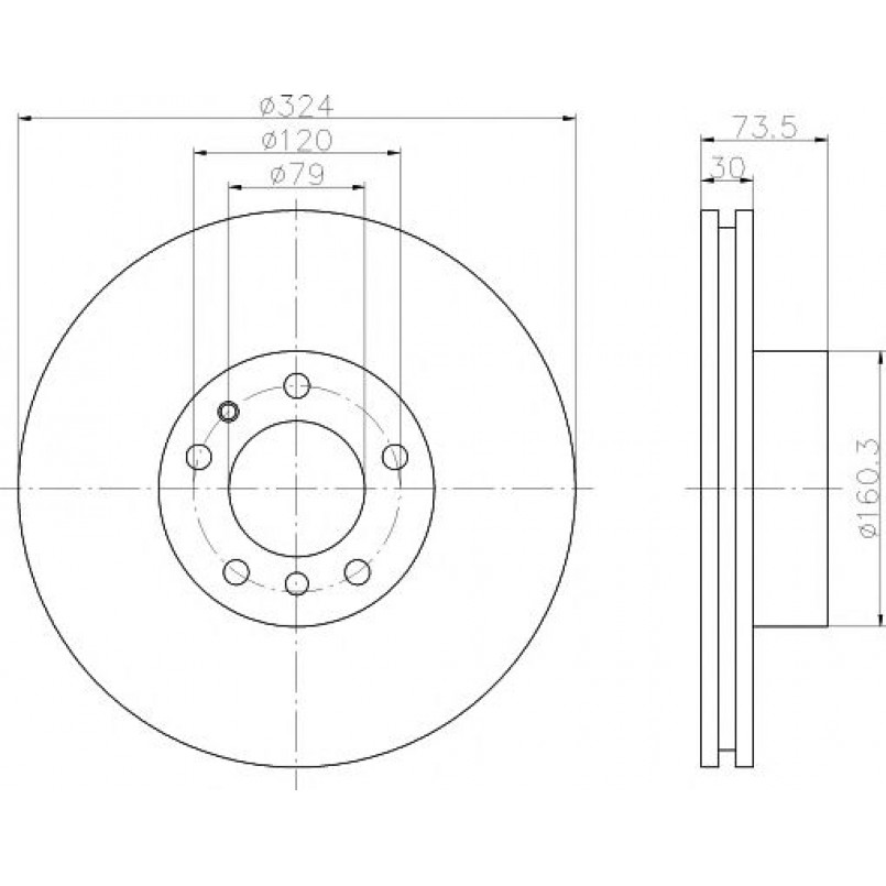 92107105 TEXTAR Диск гальмівний — фото товара