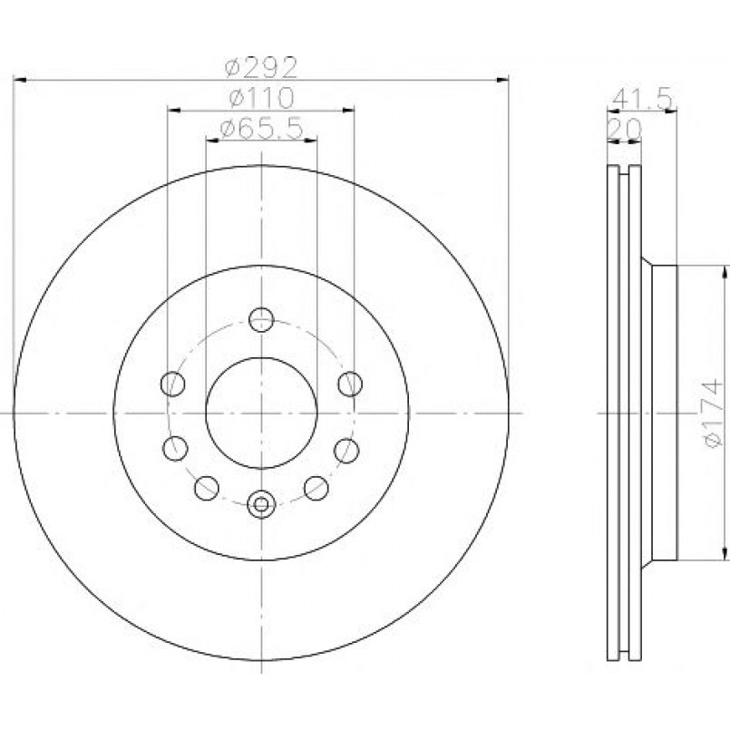 92118403 TEXTAR Диск гальмівний — фото товара
