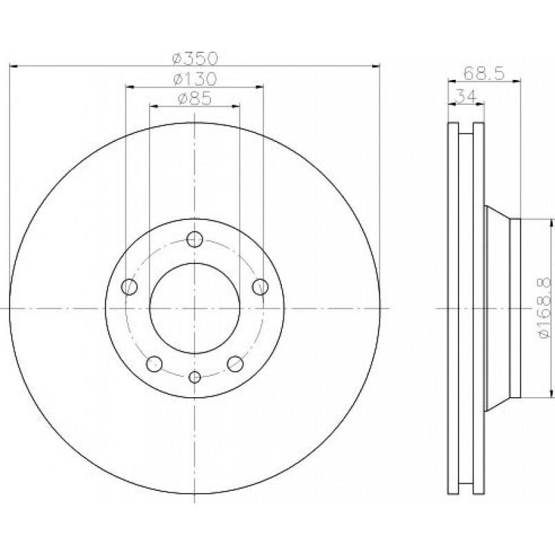 92121805 TEXTAR Диск гальмівний — фото товара