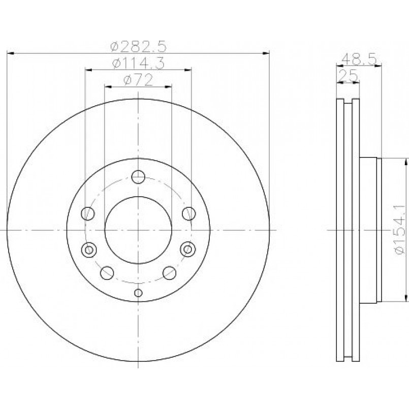 92125503 TEXTAR Диск гальмівний — фото товара