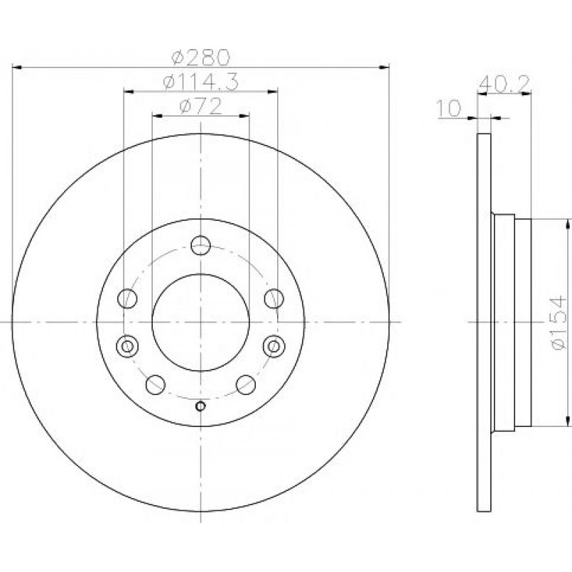 92125603 TEXTAR Диск гальмівний — фото товара