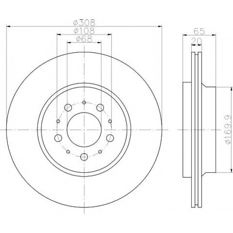 92126803 TEXTAR Диск гальмівний — фото товара