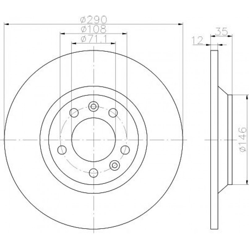 92129603 TEXTAR Диск гальмівний — фото товара