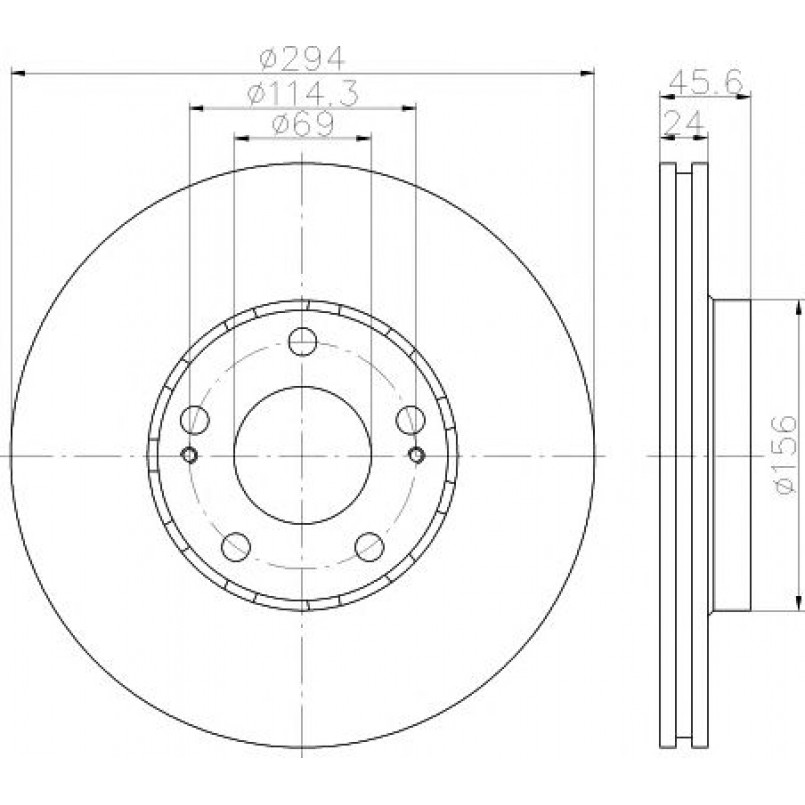 92135203 TEXTAR Диск гальмівний — фото товара