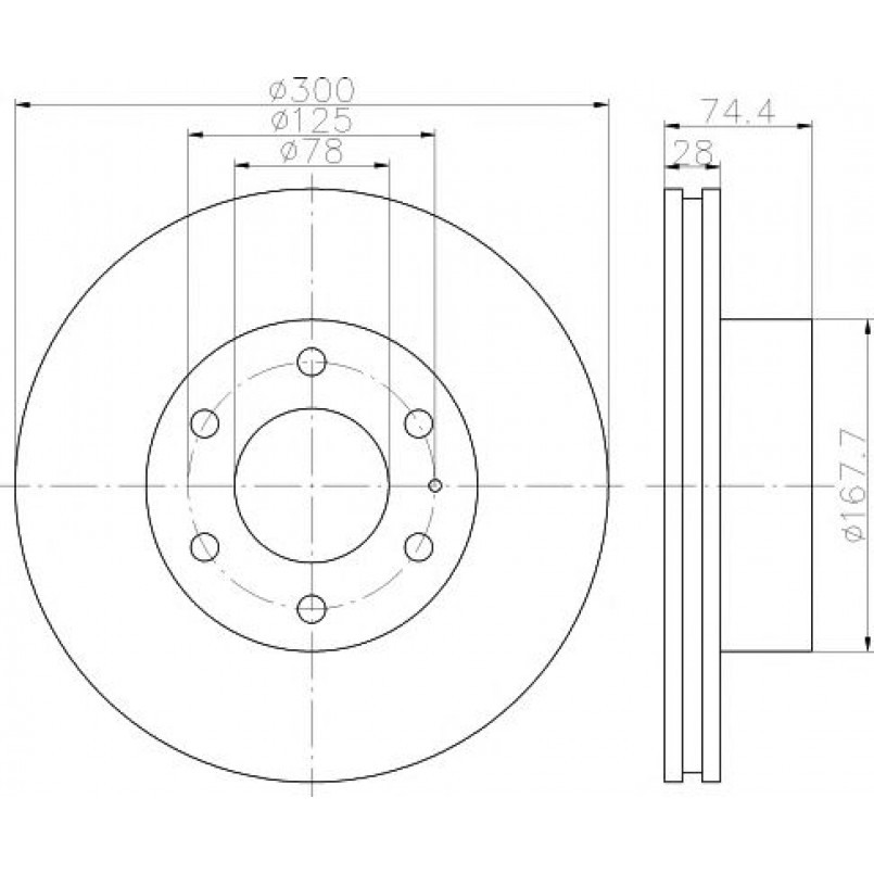 92155900 TEXTAR Диск гальмівний — фото товара