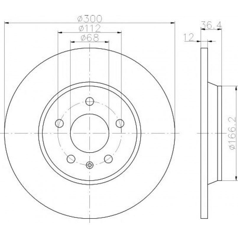 92160103 TEXTAR Диск гальмівний — фото товара