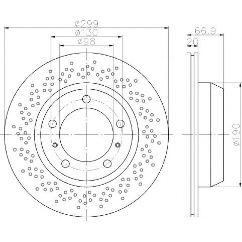 92165303 TEXTAR Диск гальмівний — фото товара