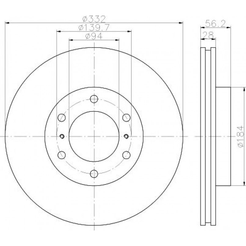 92167203 TEXTAR Диск гальмівний — фото товара