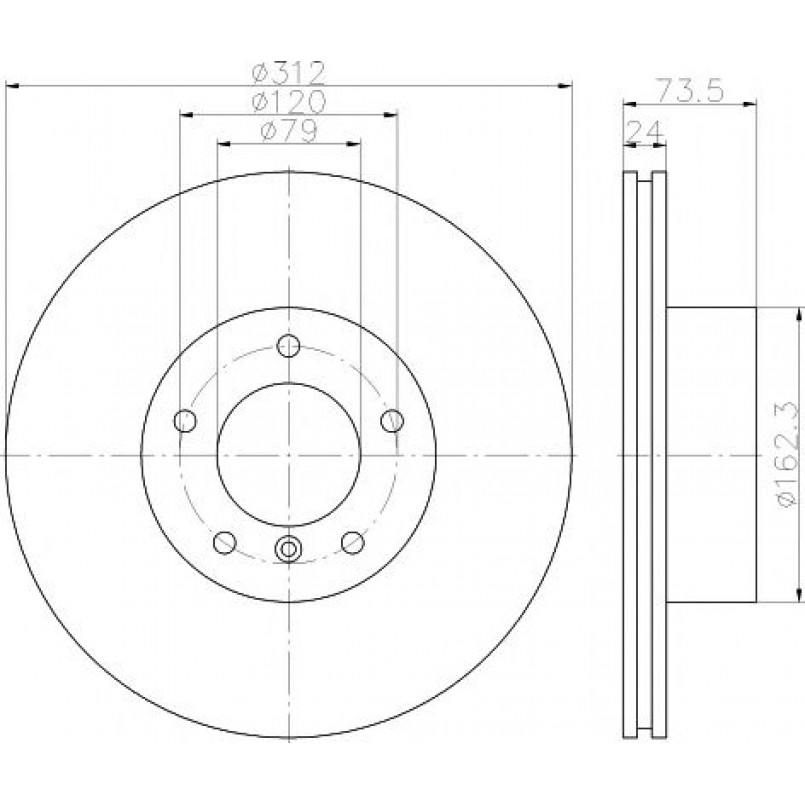 92176105 TEXTAR Диск гальмівний — фото товара