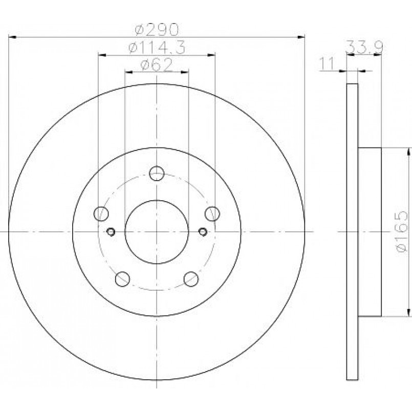 92195200 TEXTAR Диск гальмівний — фото товара