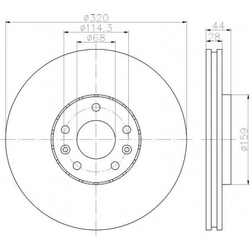 92195403 TEXTAR Диск гальмівний — фото товара