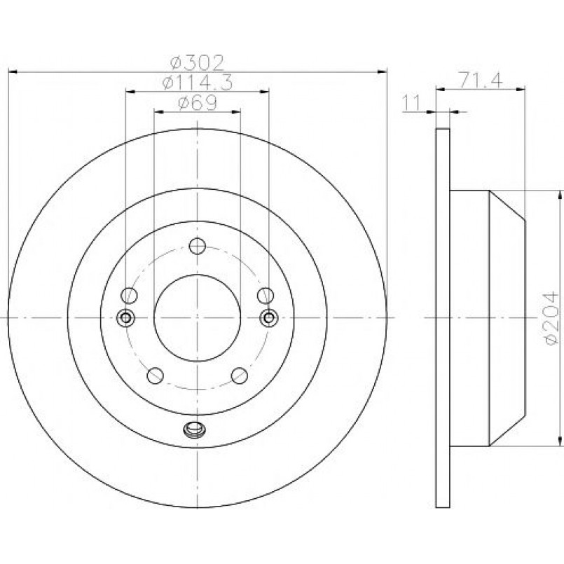 92223403 TEXTAR Диск гальмівний — фото товара