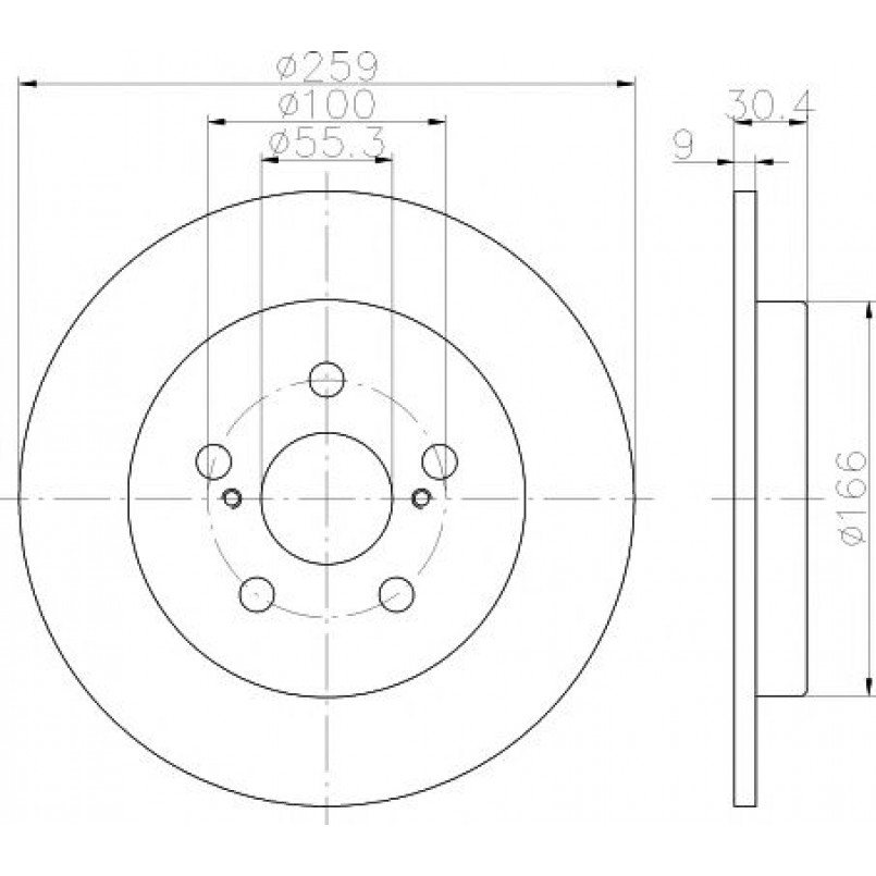 92224003 TEXTAR Диск гальмівний — фото товара