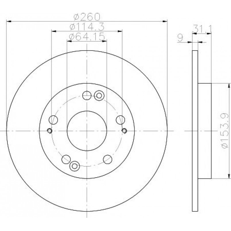 92224103 TEXTAR Диск гальмівний — фото товара