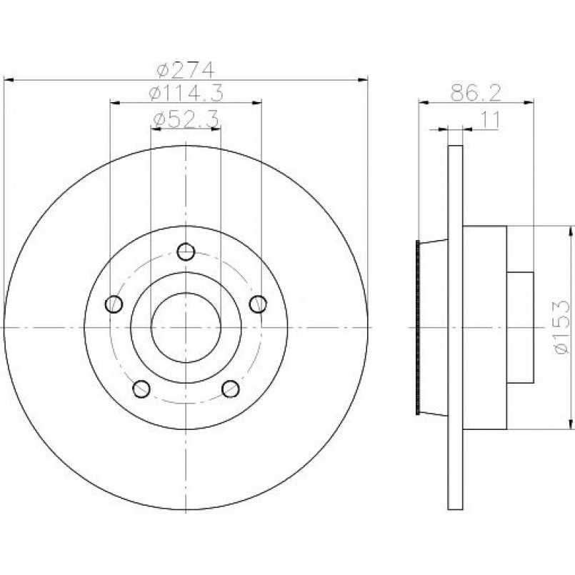 92232603 TEXTAR Диск гальмівний з підшипником та магнітним кільцем — фото товара